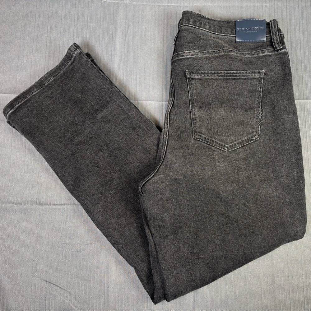 Scotch & Soda Amsterdam Black Wash Slim Jeans – Size 14 (27–28W Equivalent)